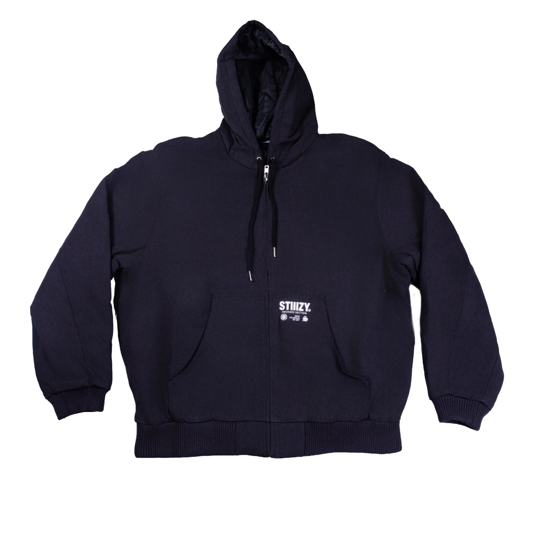 STIIIZY Heavy Hooded Work Jacket - Black