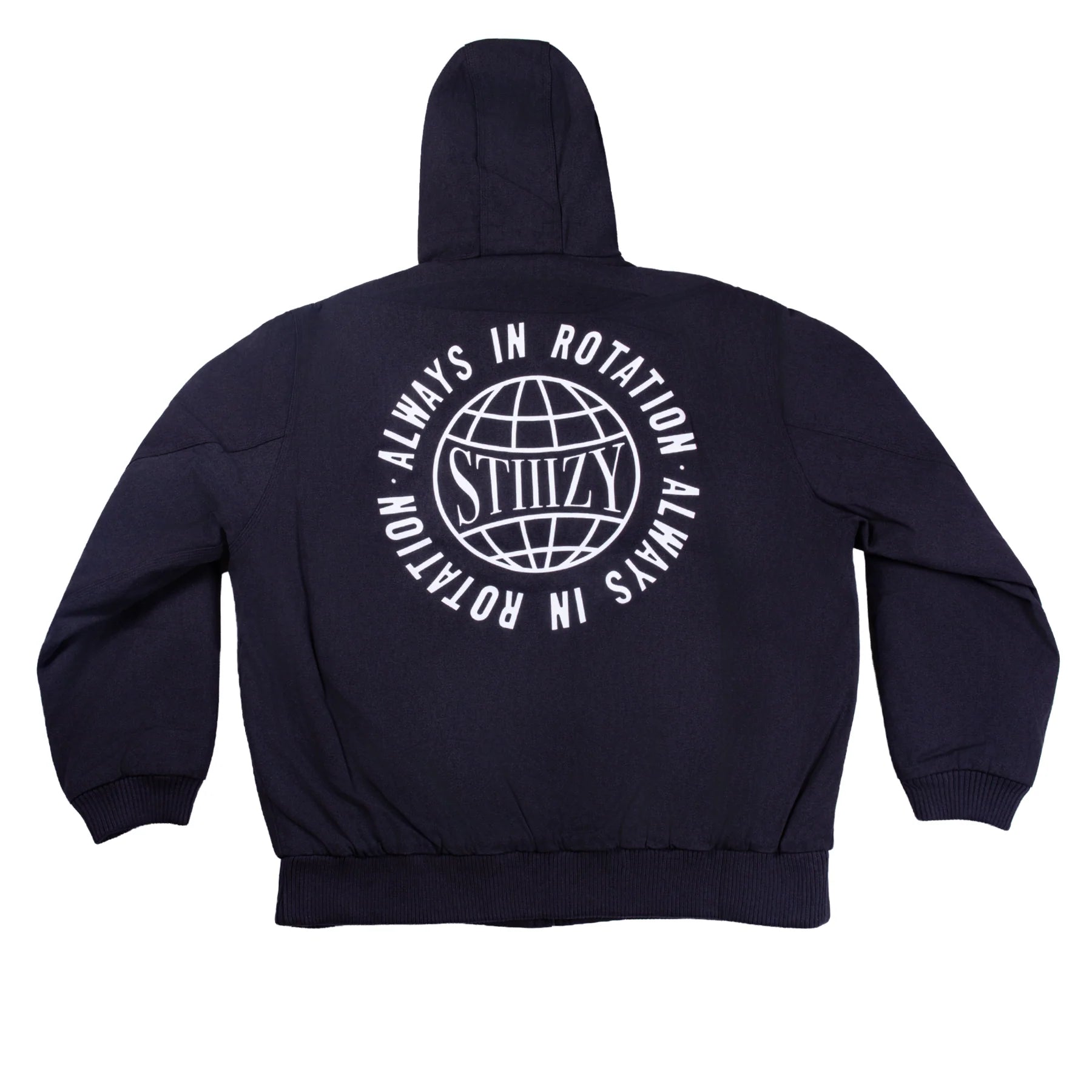STIIIZY Heavy Hooded Work Jacket - Black
