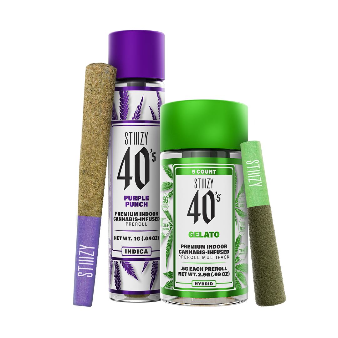 STIIIZY 40'S
STIIIZY 40'S INFUSED PRE-ROLLS